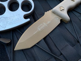 Microtech Currahee T/E Fixed Blade Full FDE Scales w/ FDE Tanto Plain Edge Blade (4.75”) 103-1TA