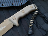 Microtech Currahee T/E Fixed Blade Full FDE Scales w/ FDE Tanto Plain Edge Blade (4.75”) 103-1TA