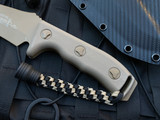 Microtech Currahee S/E Fixed Blade Full FDE Scales w/ FDE Drop Point Plain Edge Blade (4.75”) 102-1TA