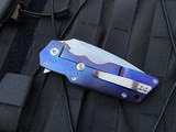 Attention2Detail MK1 Large Zirconium and Titanium Folder w/ Timascus Fleur De Lis and S45VN Satin Plain Edge Blade