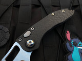 Marfione X Borka Stitch Auto Folder Full Carbon Fiber Body w/ Two-Tone Hardware and Diamond Wash Blade