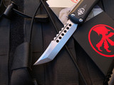 Microtech UTX-85 Hellhound Black Aluminum Body w/ Stonewashed Plain Edge Blade (3.1”) 719-10S