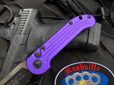 Microtech LUDT Auto Folder Purple Aluminum Body w/ Black Plain Edge Blade (3.42”) 135-1PU