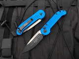 Microtech LUDT Auto Folder Blue Aluminum Body w/ Black Plain Edge Blade (3.42”) 135-1BL