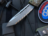 Microtech Combat Troodon T/E Out Break Edition Aluminum Body w/ Stonewashed Full Serrated Blade (3.75”) 144-3OBDS