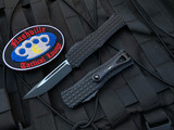 Microtech Hera S/E Black Frag Pattern Aluminum Body w/ Black Plain Edge Blade (3.08”) 703-1FRS