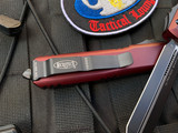 Microtech Ultratech Spartan Merlot Aluminum Body w/ Black Plain Edge Blade (3.4”) 223-1MR