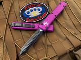 Microtech Ultratech Spartan Violet Aluminum Body w/ Black Plain Edge Blade (3.4”) 223-1VI