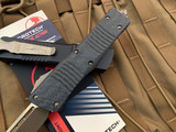 Microtech Combat Troodon T/E Signature Series Carbon Fiber Top w/ Bronzed Apocalyptic Hardware and Plain Edge Tanto Blade (3.8”) 144-13APCFS