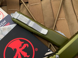 Microtech Ultratech T/E OD Green Aluminum Body w/ Apocalyptic Hardware Plain Edge Blade (3.4”) 123-10APOD