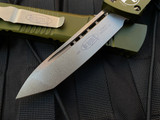 Microtech Combat Troodon T/E OD Green Aluminum Body w/ Bronzed Hardware and Plain Edge Blade (3.8”) 144-13OD