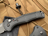 Benchmade Claymore Auto Folder Black Grivory Body w/ CPM-D2 Cobalt Black Plain Edge Blade (3.6”) 9070BK
