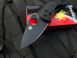 Spyderco Ambitious Folder Black FRN Scales w/ Black Plain Edge Blade (2.31”) C148PBBK