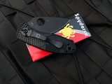 Spyderco Ambitious Folder Black FRN Scales w/ Black Plain Edge Blade (2.31”) C148PBBK