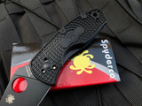 Spyderco Ambitious Folder Black FRN Scales w/ Black Plain Edge Blade (2.31”) C148PBBK