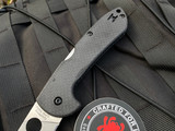 Spyderco Siren Lockback Folder Black Carbon Fiber Scales w/ CPM S90V Plain Edge Blade (3.6”) C247CFP