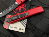 Microtech Ultratech T/E Red Aluminum Body w/ Black Plain Edge Blade (3.4”) 123-1RD