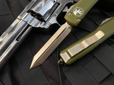 Microtech Ultratech Spartan OD Green Aluminum Body w/ Bronzed Plain Edge Blade (3.4”) 223-13OD
