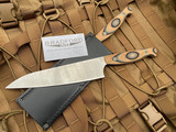 Bradford Knives 8 Inch Chef Knife Textured G-Wood Scales w/ AEB-L Stonewashed Blade (8”) CHEF-AEB-L-115