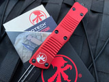 Microtech Standard Troodon S/E Red Aluminum Body w/ Black Plain Edge Blade (3”) 139-1RD