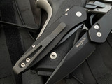 Pro-Tech Newport Black Aluminum Body w/ S35VN Black Plain Edge Blade (3”) 3407