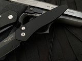 Pro-Tech Newport Black Aluminum Body w/ S35VN Black Plain Edge Blade (3”) 3407