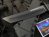 Cold Steel Leatherneck Tanto Black Griv-Ex Grips w/ Black Plain Edge Tanto Blade (7”) 39LSFCT