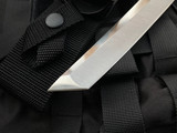 Cold Steel Magnum Tanto XII Fixed Blade Black Kray-Ex Grips w/ San Mai Satin Finished Plain Edge Blade (12”) 35AE