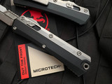 Microtech Glykon Bayonet Beadblast Black Aluminum and Titanium Body w/ Stonewashed Plain Edge Blade (3.75") 184-10