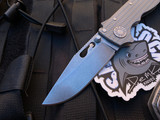 Demko AD20.5 SharkLock Textured Ti Body w/ Stonewashed Clip Point Blade (3”)