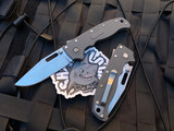 Demko AD20.5 SharkLock Textured Grivory Body w/ Stonewashed Clip Point Blade (3”)