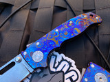 Demko AD20.5 SharkLock Custom Timascus Body w/ Stonewashed Clip Point Blade (3”)