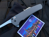 Pro-Tech Malibu 2022 Nashville Custom Knife Show Textured Gray Aluminum Body w/ MOP Button and Mirror DLC Mike Irie Blade (3.25