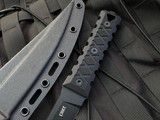 CRKT HZ6 Fixed Blade Black G10 Scales w/ Black Plain Edge Blade (6.5”) 2927