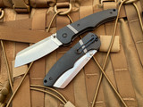 CRKT Ripsnort II Flipper Black Glass Reinforced Nylon Scales w/ Satin Plain Edge Blade (3.48”) 7271