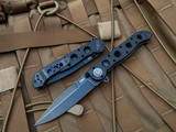CRKT M16 Kit Carson Assisted Folder Black Aluminum Body w/ Black stonewashed Spear Point Plain Edge Blade (3.58”) M16-03DB