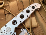 CRKT M16 Kit Carson Folder Stainless Steel Body w/ Bead Blast Tanto Plain Edge Blade (3.89”) M16-04SS