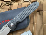 Terrain 365 Invictus AT-CF Carbon Fiber Frame Lock Folder w/ Terravantium Plain Edge Blade (3.5”) 10510