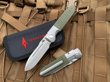 Terrain 365 Invictus ATB OD Green G10 Scales w/ Terravantium Plain Edge Blade (3.5”) 10515