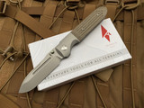 Terrain 365 Invictus ATB OD Green Canvas Micarta Scales w/ Terravantium Plain Edge Blade (3.5”) 10512