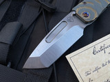 Medford Midi Marauder Bead Blast Cement Bronzed Tremors Body and Flamed Hardware w/ S45VN Tumbled Tanto Blade (3.25”)
