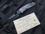 Medford Infraction Titanium Tumbled “2nd Amendment” Body and Black PVD Hardware w/ S35VN Black PVD Plain Edge Blade (3.625”)