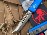 Microtech Ultratech Hellhound Blue Aluminum Body w/ Bronzed Plain Edge Blade (3.4”) 119-13BLS