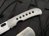 Wingman EDC MTNT Mach 3 Front Flipper Titanium Body w/ M390 Belt Satin Finished Plain Edge Blade (2.875”) WME-MTNT-M3-MT