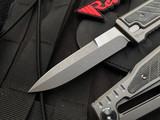Reate Knives EXO Titanium Black Micarta Inlay Body w/ Double Edge Stonewashed Blade (3.75”)-1677548089
