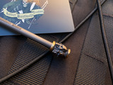 Bastinelli Titanium Hair Pin Spike w/ Bronzed Skulls (4.5”)