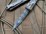 Microtech Dirac D/E Coyote Camo Cerakote Aluminum Body w/ Coyote Camo Cerakote Plain Edge Blade (2.88”) 225-1CCS
