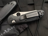 Benchmade Mini-Griptilian Black Glass Filled Nylon Body w/ S30V Stonewashed Plain Edge Blade (2.91”) 555-S30V