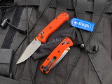 Benchmade Mini Bugout Orange Grivory Body w/ S30V Stonewashed Plain Edge Drop Point Blade (2.82”) 533