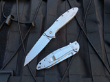 Kershaw Ken Onion Design Random Leek Assisted Folder Stainless Steel Body w/ Plain Edge Reverse Tanto Blade (3”) 1660R